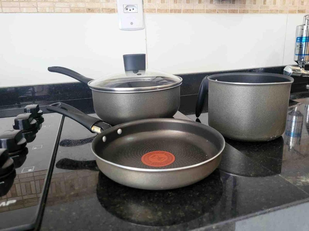 Grande Apt No Centro C/ Cozinha Completa Varanda Poços de Caldas Esterno foto